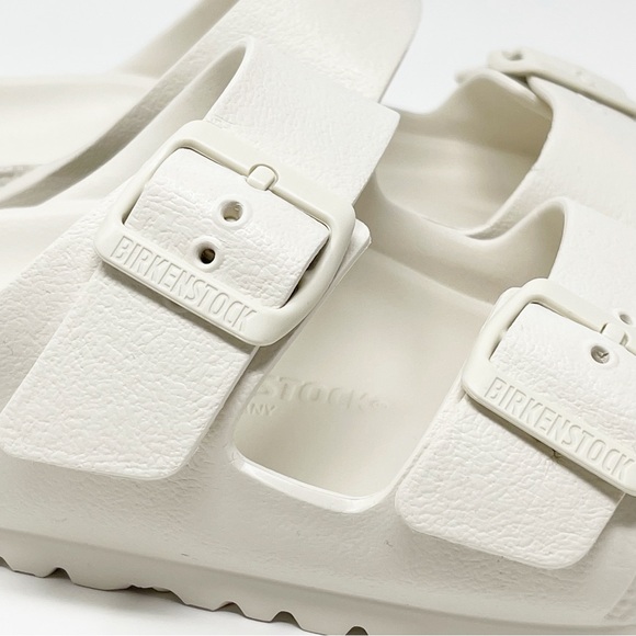 NEW Birkenstock Arizona EVA Essentials Sandals Beige Off-White Eggshell Sz 38/7 - Picture 5 of 14